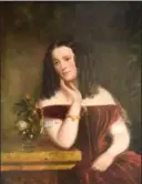  ??  ?? Below: Robert Reginald Whale, Portrait of a Young Woman in a Red Velvet Dress, second half of the 19th century, oil on canvas.