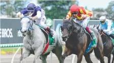  ?? Picture: AAP IMAGE ?? The Candy Man, pictured winning at the Gold Coast Turf Club on May 4, was again in the winner’s circle.