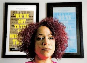  ?? JOHN MINCHILLO AP ?? Nikole Hannah-jones’ “The 1619 Project” began as a series of essays in the New York Times Magazine. The controvers­ial main thesis: The arrival of enslaved Africans was perhaps the defining moment in U.S. history.