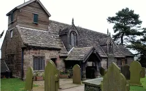  ??  ?? St Lawrence Church, Rushton Spencer.