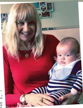  ??  ?? Quality time: Carolyne Samuel and grandson Thomas