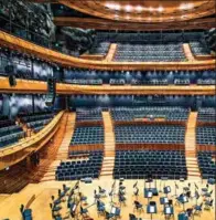  ??  ?? Below from left: Katowice's performanc­e hall, built in 2014, hosts Poland's Radio Symphony Orchestra; Spodek, the UFO-esque arena in Katowice