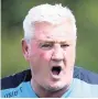  ??  ?? VILL POWER: Steve Bruce means business at Villa