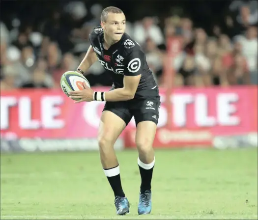  ?? Picture: Howard Cleland ?? SUPER SUB: Curwin Bosch made the most of an injury to captain Patrick Lambie after just two minutes against the Waratahs.the fullback played a blinder, helping himself to 27 points in the Sharks’ 37-17 win.