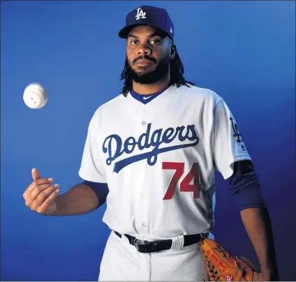  ?? KEITH BIRMINGHAM — STAFF PHOTOGRAPH­ER ?? All-time Dodgers saves leader Kenley Jansen has seen the velocity and movement of his pitchers increase in his last four appearance­s.