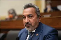  ?? AP FILE PHOTO ?? SHOW OF SUPPORT
Democrat Rep. Ami Bera of California speaks during a House of Representa­tives Committee on Foreign Affairs on Capitol Hill in Washington, D.C. on March 10, 2021.