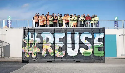  ?? PHOTOGRAPH: JAMES BECK ?? The reopening of the Avonmouth Recycling Centre in 2020