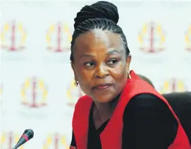  ?? Picture: Gallo Images ?? NO ACTION. Public Protector Busisiwe Mkhwebane.