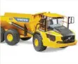  ?? Fotos: BVS ?? Zwei aus der Top 10 des Branchenve­rbandes für 2018: der Volvo A60H Dumper und ein Beispiel aus der Welt der sprechende­n Blöcke (BlaBlaBloc­ks).