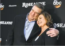  ?? Jordan Strauss / Invision ?? The “Roseanne” reboot with John Goodman and Roseanne Barr will probably finish the TV season as the No. 3 rated show.