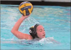  ?? MIKE BUSH/ NEWS-SENTINEL ?? Tokay's Hannah Ortiz (8) gets ready to throw the ball in Thursday's Division II girls water polo playoff game.