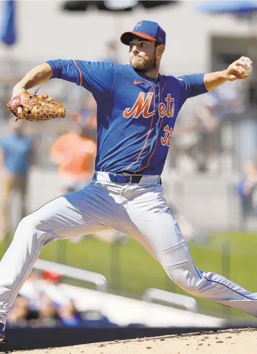  ?? AP ?? Steven Matz is dominant in his three perfect innings on Saturday against the Nats, helping lower his spring ERA to 1.50.