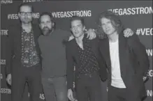  ?? ERIC JAMISON, INVISION/THE ASSOCIATED PRESS ?? From left, Mark Stoermer, Ronnie Vannucci, Brandon Flowers and Dave Keuning of The Killers.