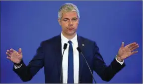  ??  ?? Laurent Wauquiez peine à s’affirmer en principal opposant au gouverneme­nt.