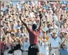  ?? FOTO: AP ?? Tiger tras ganar el PGA en 2007