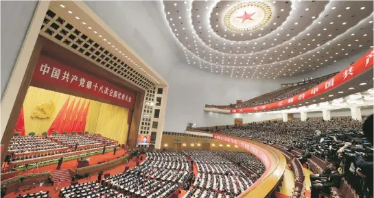  ?? Pictures / AP ?? China’s ruling Communist Party is ushering in a new group of younger leaders who will face major challenges.