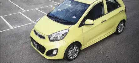  ??  ?? The Picanto has a contempora­ry design that captures the attention of any age group.