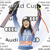  ?? GETTY IMAGES ?? Nicol Delago, 28 anni, sul podio