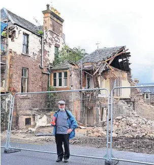  ?? Crieff Community Council chair Harry Thomason ?? Pleasing progress