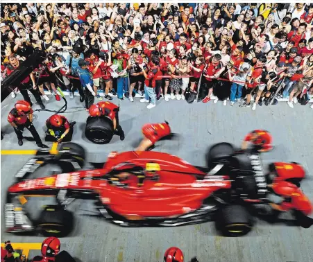  ?? ?? Roter Renner: Ferrari ist das Team mit den größten Erfolgen und der größten Anziehungs­kraft – auf Fahrer und auf Fans