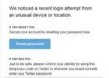  ??  ?? If you get a message like this, it’s time to change your password. And if any other sites use the same password, you’ll need to change those too. Quickly.