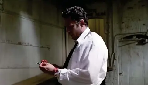  ?? (Miramax Films) ?? Michael Madsen as Mr Blonde inQuent in Tarantino’s ‘Reservoir Dogs’ in 1992