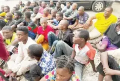  ?? ?? Some of the freed kidnapped victims in Abuja