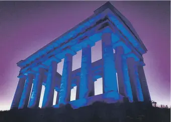  ??  ?? Penshaw Monument will be illuminate­d to raise awarness for pancreatic cancer.