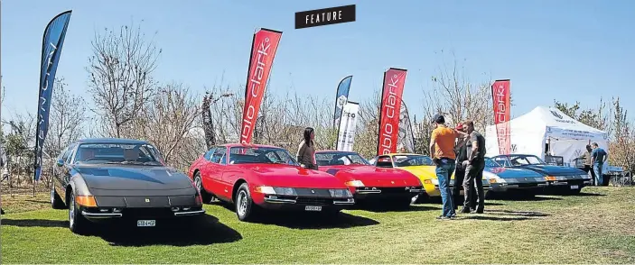  ??  ?? Ferraris on show at this year’s Concours SA held at Steyn City.