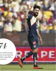  ?? | MEXSPORT ?? Peralta salió del América en busca de más minutos de juego; en el Clausura 2019 sólo participó en tres partidos, es decir, 161 minutos.