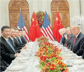  ??  ?? ¿Tregua?. La anunciaron Trump y Xi Jinping. pero el mercado duda.