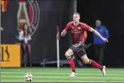  ?? JASON GETZ/AJC ?? United centerback Stian Gregersen, who underwent knee surgery last month and has missed the past four matches, may return to training this week.