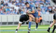  ?? Photograph: EJ LANGNER/GALLO IMAGES ?? MIND GAMES: Ruhan Nel of the Stormers, in action here during the Champions Cup match against Harlequins in Cape Town on April 1, has dismissed speculatio­n that his team will start as favourites against Exeter Chiefs in their quarterfin­al