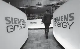  ?? [ Reuters ] ?? Siemens Energy, seit dem Vorjahr an der Börse gelistet.