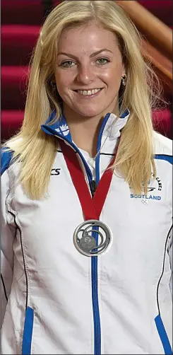  ??  ?? Silver medallist: Stephanie Inglis at the 2014 Glasgow Games