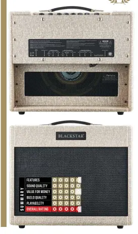  ?? ?? BLACKSTAR ST. JAMES EL34 50 WATT 1X12 COMBO