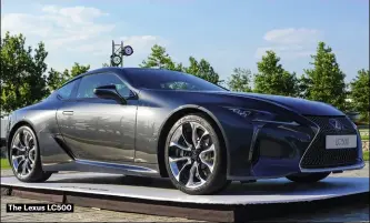  ??  ?? The Lexus LC500