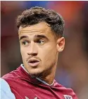  ?? ?? >>Villa’s Philippe Coutinho