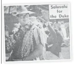  ?? Picture: FILE ?? Britain’s Duke of Gloucestor is greeted in Fiji in February 1979.