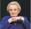  ?? ROBERT DEUTSCH/USA TODAY ?? Former secretary of State Madeleine Albright says Trump undercut his own stance on Syria.