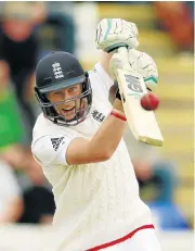  ?? Picture: AFP ?? TAKING ROOT: Joe Root looked very different from the batsman who, earlier in his career, had been so easily stifled by bowlers pitching the ball up to him
