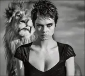  ?? (Photo David Yarrow) ?? Cara Delevingne dans la campagne Tag-Heuer.