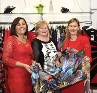  ??  ?? Breda Fleming and Bernie McCarthy selecting dresses from Hannah Sheehy The Boutique by Quills, Fair Hill, Killarney.