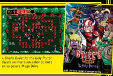  ??  ?? » Griel'sQuestfort­heHolyPorr­ón dejará un muy buen sabor de boca en su paso a Mega Drive.