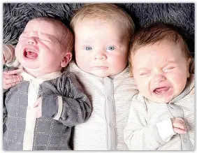  ?? Photo Submitted ?? The Butler cousins Trace, Jackson and Crew show off their crying skills.