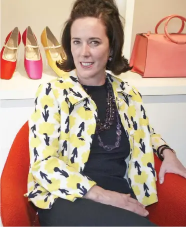  ??  ?? Tragedy: Kate Spade was found dead in her apartment two weeks ago