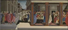  ??  ?? Four scenes from the Early Life of Saint Zenobius (c.1500) by Sandro Botticelli