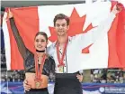  ?? YUICHI YAMAZAKI/AFP VIA GETTY IMAGES ?? Canadian ice dancers Laurence Fournier Beaudry and Nikolaj Sørensen have dropped out of this week’s Canadian nationals.