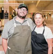  ?? ?? Rafael Nasr and his mother, Claudia Nasr, set the menu for Craft Pita.