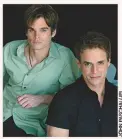  ??  ?? Brotherly Love: Of becoming on-screen sibs with Christian J. Leblanc (Michael) on Y&amp;R, Rikaart recalls, “We had a fan event not long after I had started, and Christian and I sat next to one another and Jack Smith, who was writing the show at the time, saw us sitting together — and I think that’s where the seed was planted of, ‘Oh, those guys look alike!’ And from that [came] the story that basically kept me there for a long time and gave Kevin some roots.”